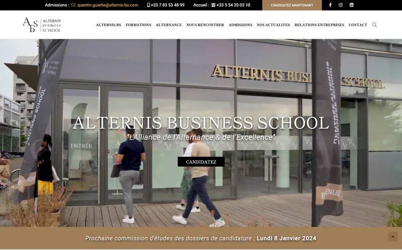 Alternis Business School classement, campus, admission