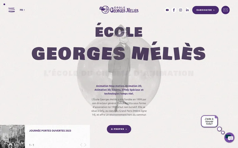 Ecole Georges Melies classement, campus, admission
