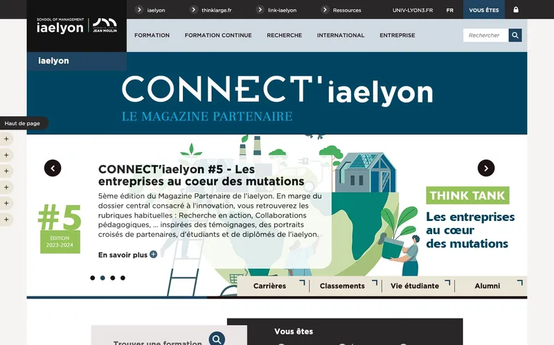 IAE Lyon School Of Management classement, campus, admission